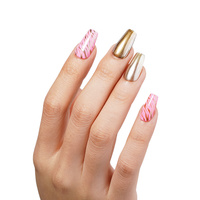Hema Free TPO Free 1Jar Gel de peinture métallique haute brillance Chrome Or Argent Miroir Lignes de dessin super lumineuses Gel pour ongles français 5g