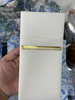 Offre Spéciale Serviettes de table imprimées personnalisées Couverts de salle à manger blancs Serviettes de poche Serviette en papier jetable Airlaid