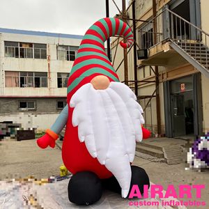 Inflatable Santa Claus cho Giáng sinh râu dài CHA giáng sinh inflatables kích thước tùy chỉnh Inflatable <span class=keywords><strong>dwarft</strong></span> Santa Claus - Product Image 3
