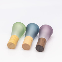 YUNMU Nuevo Modelo de Botellas de Perfume Desodorante Portátiles de Vidrio Cónico Esmerilado Ámbar de Pequeña Capacidad con Tapa de Rodillo