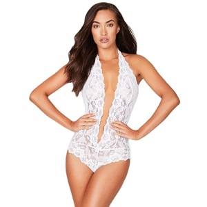 Combinaison sexy transparente dos nu, une pièce, transparente, pour femmes matures, lingerie sexy en <span class=keywords><strong>dentelle</strong></span> pour femmes - Product Image 5