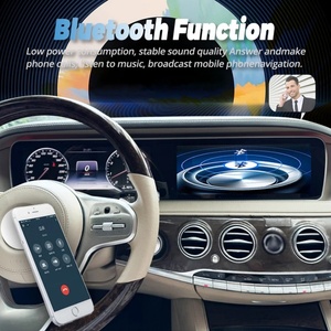 หน้าจอแอนดรอยด์ขนาด 12.3 นิ้ว สำหรับรถยนต์เมอร์เซเดสเบนซ์ S Class W222 ปี 2014-2017 พร้อมระบบนำทาง GPS วิทยุ CarPlay Android Auto หน้าจอสัมผัส มัลติมีเดีย - Product Image 6