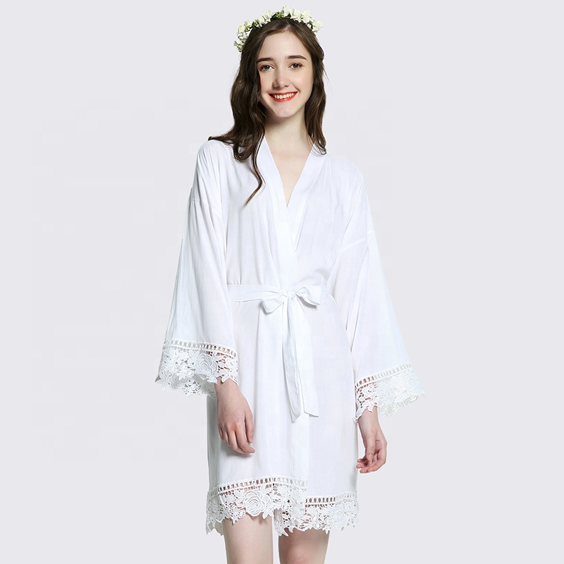 chinese dress ladies Eileen West Cotton Brushed Flannel 50 Long Sleeve Highneck Nightgown Women's Clothing White : MD main image 0