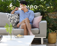 SIMPOLIFESTYLE Premium Outdoor-Möbel ETHOS Lounger Aluminiumrahmen Acrylstoff 3-Sitzer Sofa-Set für Wohnzimmer Esszimmer