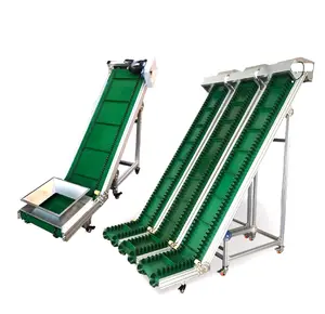 Factory customization PVC green flat belt conveyor system Design food grade belt conveyor with the certificate of origin