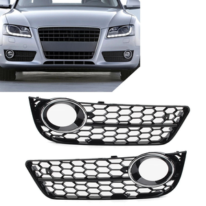Nueva Cubierta de Marco para Faros Antiniebla, Estilo Deportivo de Panal de Abeja, Plástico ABS Negro, para Audi A5 2009-2011 B8.5 (No S-Line) - Product Image 1