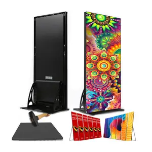 Indoor P1.53 P2 P2.5 P3 Flooring Standing Led Display Wifi 4G Digital Indoor Outdoor Led Poster Display For Shopping Mall