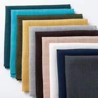 Décoration de table moderne, accessoire de vaisselle réutilisable pour serviette en polyester slub
