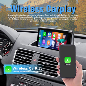 Dckloer Không Dây Carplay <span class=keywords><strong>Android</strong></span> Tự Động Cho Audi A1 Q3 Mmi 2G 3G 2014-2018 Màn Hình Ban Đầu Nâng Cấp Gương Liên Kết Điều Hướng - Product Image 4