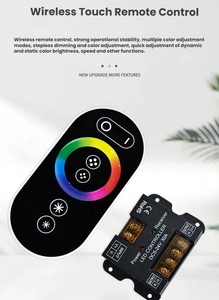 Contrôleur <span class=keywords><strong>Led</strong></span> Bande Lumineuse COB Gradateur Haute Puissance 5V 12V 24V 30A Double Couleur CCT <span class=keywords><strong>RGB</strong></span> RGBW RGBWC Télécommande Tactile Sans Fil - Product Image 6