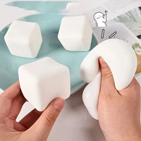 Jouet sensoriel en TPR en forme de tofu, souple, à rebond lent, pour soulager le stress et la relaxation, pour enfants et adultes, vente en gros