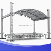 Système de treillis en aluminium de haute qualité avec plaque de base et barre transversale pour la construction de scènes extérieures