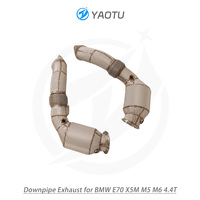 Downpipe de performance YT SUS304 avec catalyseur 100/200/300 cellules pour BMW M5 M6 4.4T – Pièces de rechange pour échappement automobile