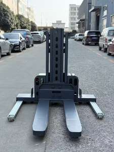 ऑफ-रोड 1500 किलोग्राम स्ट्रैडल लेग फुल इलेक्ट्रिक सेल्फ-लिफ्ट स्टेकर 1.3 मीटर 1.5 मीटर लिफ्ट ऊंचाई बंद पैलेट के लिए - Product Image 3