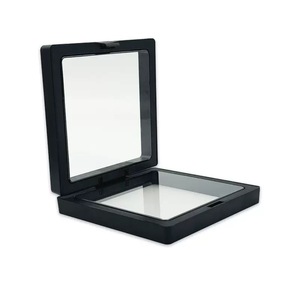 Boîte <span class=keywords><strong>de</strong></span> présentation rigide en carton pour bijoux, avec membrane transparente et cadre flottant, pour boucles d'oreilles, pièces <span class=keywords><strong>de</strong></span> monnaie, médailles et médaillons, à <span class=keywords><strong>fermeture</strong></span> magnétique - Product Image 2