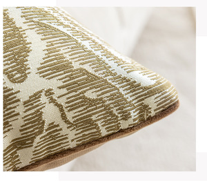 Housse <span class=keywords><strong>de</strong></span> coussin Jacquard 3D Golden Mountain Broderie carrée à motifs géométriques avec passepoil pour canapé ou <span class=keywords><strong>lit</strong></span> - Product Image 3