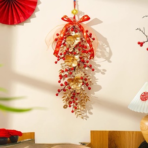 Đồ trang trí năm mới năm 2026: Chuỗi quả đỏ có mặt dây chuyền hình chữ “Phúc”, đồ trang trí quả may mắn - Product Image 5