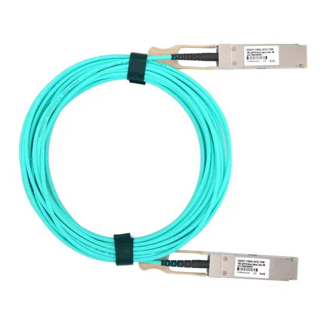 New original 30m 100GBASE QSFP Active Optical Cable Qsfp-100g-aoc30m