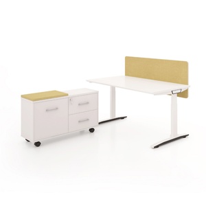 Escritorio Ergonómico Moderno de Oficina con un Solo Motor, Mesa para Computadora Ajustable en Altura Eléctrica, Estilo Moderno - Product Image 4