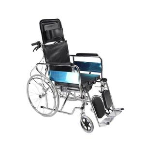 Silla de ruedas Hopemed con asiento de inodoro, reclinable y ajustable, manual, para ancianos y discapacitados - Product Image 2