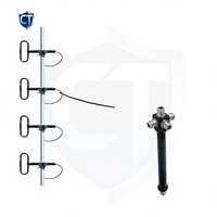 Antennes UHF 400-470 MHz à 4 dipôles, câble LMR400 de 2 m, répartiteur de puissance 1 à 4 voies Yagi N-Mâle, connecteur N-Femelle, station de base, gain 15 dBi
