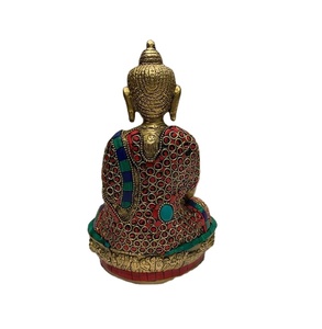 Estatua de latón de Buda para decoración, estatua de latón de alta calidad, hecha en Nepal - Product Image 3