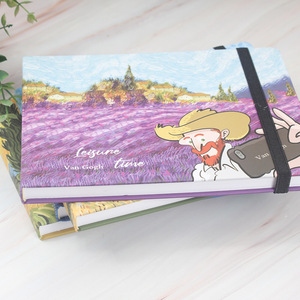 Sáng Tạo Van Gogh Dây Đeo Bìa Cứng Sinh Viên Nghệ Thuật Máy Tính Xách Tay A5 Kích Thước In Giấy Dày Sơn Dầu Phác Thảo Cuốn Sách Cho Lưu Ý - Product Image 4