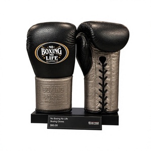 Gants de boxe personnalisés NO boxing NO life en cuir de vachette et impression personnalisée sur le gant, du 8 oz au 24 oz. - Product Image 1