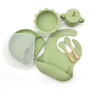 Juego de platos de silicona para bebé, set de platos de alimentación de elefante, dinosaurio, comer, arcoíris, succión dividida, sin BPA, nuevo diseño, <span class=keywords><strong>2022</strong></span>, Nube para niños, <span class=keywords><strong>2022</strong></span> - Product Image 6