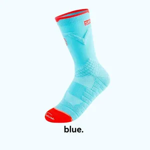 Damen Sommer mittellang Badmintonsocken Handtuch Boden atmungsaktive Sportsocken