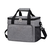 Sac isotherme pliable portable en tissu Oxford grande capacité à injection d'eau pour le camping en plein air