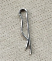 Coil Style Steel Safety Pin for Furniture Crimp Style Fastener