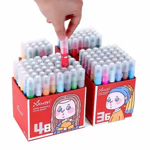 Bview Art Hochwertige 48-Farben-Kegelkopf DIY Mini-Aquarell-Stift für Kinder Färbung Malerei