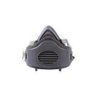 Masque respiratoire en caoutchouc réutilisable pour la moitié du visage avec valve respirante pour la protection contre la poussière de ciment