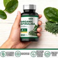Comprimés de spiruline verte en vrac OEM suppléments vente en gros de comprimés de poudre de chlorella pour adultes pas pour les femmes enceintes