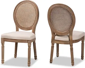 藤椅和户外餐桌套装柳条酒店豪华梦屋自然藤椅带软垫座椅