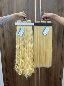 100% Vietnamien Remy Vierge Extensions de Cheveux Humains Tissage de Cheveux Nouvel An Remise Droite Blonde Trame Perruque Bundles Inclus - Product Image 4