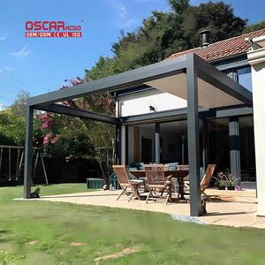 Pergola rétractable à cassette intégrale, idéale pour les jardins, patios et cafés, garantissant un design soigné et un repliage facile. - Product Image 1
