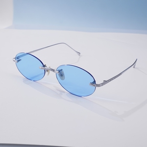Gafas de Sol Ovaladas de Montura Completa, Unisex, Estilo Retro, Protección UV400, Ligeras, Gafas de Moda para Adultos para Actividades al Aire Libre - Product Image 2