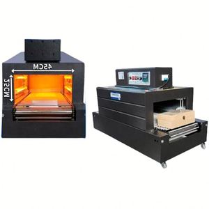 Electric Small Automatic Hot Air <b>Shrink</b> Packaging Machine Food Beverage Commodity PVC/POF/PP <b>Plastic</b> Film Paper Belt Core Engine - Product Image 2