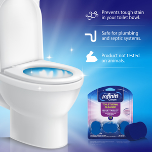 Infiniti Durable Disposable Flush <b>Toilet</b> <b>Cleaner</b> Tablets Convenient Automatic Bowl <b>Cleaner</b> Lasting Deodorization Stain Remover - Product Image 4