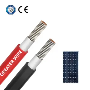 DC 1500V Tinned Copper Weather Resistant PV Cable 6mm 8mm 10mm 16mm Wiring Cable For Solar