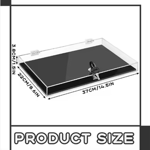 Hình chữ nhật rõ ràng lưu trữ Showcase Box với nắp Stackable <span class=keywords><strong>Acrylic</strong></span> khóa vòng vòng Vòng trang sức hiển thị trường hợp - Product Image 3