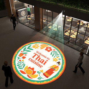 Logo máy chiếu miễn phí tùy chỉnh đèn quảng cáo 100w150w LED gobo ánh sáng dấu hiệu kinh doanh đèn chiếu tường ngoà<span class=keywords><strong>i</strong></span> trờ<span class=keywords><strong>i</strong></span> không thấm nước IP67 - Product Image 1