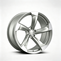 Jantes forgées style rotor 19 20 21 22 23 24 pouces, concaves profondes, argentées, pour voitures particulières 5x112 pour Audi RSQ8 RS6 Avant RS7 Q2 TT