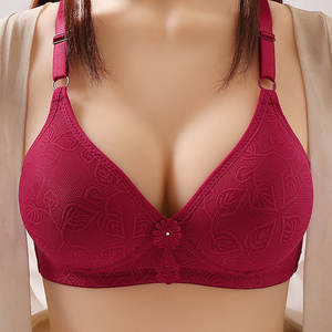 Jiao Rong Cai ชุดชั้นในสตรีแบบดั้งเดิมด้านบนบางด้านล่างหนาสายคล้องไหล่แบบถอดออกได้ - Product Image 4