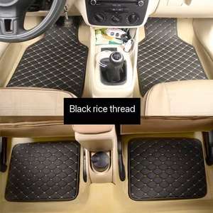 Universal <strong>Jaguar</strong> Compatible Full Set 3-Piece Luxury Leather Waterproof Wear-resistant Environmental Protection <strong>Car</strong> <strong>Mats</strong> - Product Image 5