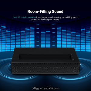 <span class=keywords><strong>Mini</strong></span> projecteur intelligent Android 11 D068 |   Projecteur laser LED DLP à ultra courte focale |   Système Home Cinéma Full HD 1080P avec WiFi6 intégré et 3D pour - Product Image 2