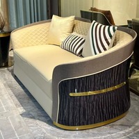 Canapé en cuir italien de luxe léger, meubles sur mesure haut de gamme pour villa, salon de luxe, grand appartement, armoire complète pour toute la maison
