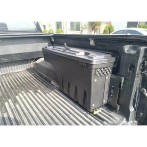 Hộp dụng cụ thùng xe tải 180 °   Hộp đựng đồ xoay đa năng phù hợp với Tacoma 2005-2023, lắp được bên trái & bên phải, chống thấm nước, màu đen - Product Image 5